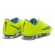 2014 Crampons de Foot Nike Mercurial Vapor X FG Homme Jaune Bleu