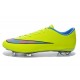 2014 Crampons de Foot Nike Mercurial Vapor X FG Homme Jaune Bleu