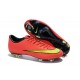 Chaussures de Football Nike Mercurial Vapor 10 FG Rouge Jaune