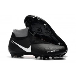 Crampons pour Hommes Nike Phantom VSN Elite DF FG Noir Rouge Blanc