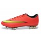 Chaussures de Football Nike Mercurial Vapor 10 FG Rouge Jaune