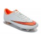 Chaussures de Football Nike Mercurial Vapor 10 FG Blanc Orange