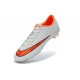 Chaussures de Football Nike Mercurial Vapor 10 FG Blanc Orange