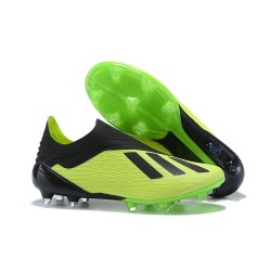 Neuf Crampons Foot - Adidas X 18+ FG - Vert Noir