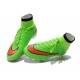 2014 Homme Chaussures Football Mercurial Superfly FG Vert Rouge