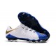 Chaussure de Foot Nike Hypervenom 3 FG Pas Cher Bleu Blanc Or