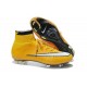 Coupe du Monde 2014 Chaussures Mercurial Superfly IV FG Nouvelle Jaune Blanc