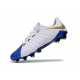 Chaussure de Foot Nike Hypervenom 3 FG Pas Cher Bleu Blanc Or