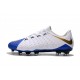 Chaussure de Foot Nike Hypervenom 3 FG Pas Cher Bleu Blanc Or