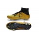 2014 Homme Chaussures Football Mercurial Superfly FG Or Noir