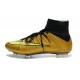 2014 Homme Chaussures Football Mercurial Superfly FG Or Noir