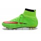 2014 Homme Chaussures Football Mercurial Superfly FG Vert Rouge