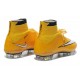 Coupe du Monde 2014 Chaussures Mercurial Superfly IV FG Nouvelle Jaune Blanc