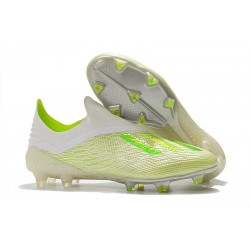 Neuf Crampons Foot - Adidas X 18+ FG - Blanc Vert