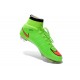 2014 Homme Chaussures Football Mercurial Superfly FG Vert Rouge