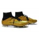 2014 Homme Chaussures Football Mercurial Superfly FG Or Noir