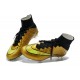 2014 Homme Chaussures Football Mercurial Superfly FG Or Noir