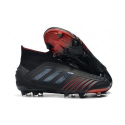 adidas Predator 19+ FG Nouvelles Chaussure Noir Rouge