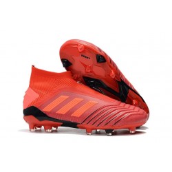 adidas Predator 19+ FG Nouvelles Chaussure Rouge