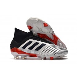 Nouvelles Chaussures Adidas Predator 19.1 FG Argent Noir