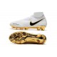 Crampons pour Hommes Nike Phantom VSN Elite DF FG Blanc Or