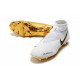 Crampons pour Hommes Nike Phantom VSN Elite DF FG Blanc Or