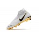 Crampons pour Hommes Nike Phantom VSN Elite DF FG Blanc Or