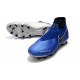 Crampons pour Hommes Nike Phantom VSN Elite DF FG Bleu Racer Noir Argent Volt