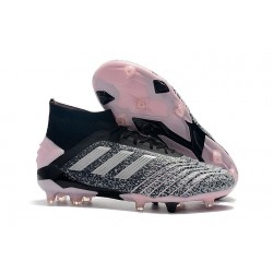 adidas Predator 19+ FG Chaussure Football Gris Argent Rose