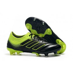 Chaussures de Football pour Hommes Adidas Copa 19.1 FG Noir Vert