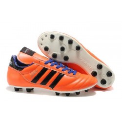 Crampon Foot - adidas Copa Mundial -Terrain Souple - Chaussure Homme Orange Noir