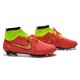 Coupe du Monde 2014 Chaussures Mercurial Magista Obra FG Rouge Jaune