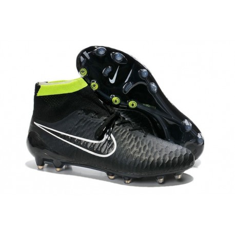 Coupe du Monde 2014 Chaussures Mercurial Magista Obra FG Noir Vert Blanc