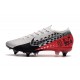 Nike Mercurial Vapor 13 Elite SG-PRO Anti-Clog Neymar Platine Noir Rouge