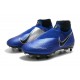 Chaussure Nike Phantom VSN Elite DF SG Bleu Chrome Blanc