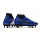 Chaussure Nike Phantom VSN Elite DF SG Bleu Chrome Blanc