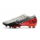 Nike Mercurial Vapor XIII Elite AG-Pro Neymar Platine Noir Rouge