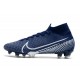 Chaussure Foot Nike Mercurial Superfly 7 Elite FG Bleu Blanc