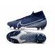 Chaussure Foot Nike Mercurial Superfly 7 Elite FG Bleu Blanc