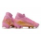 Chaussure Foot Nike Mercurial Superfly 7 Elite FG Rose Or