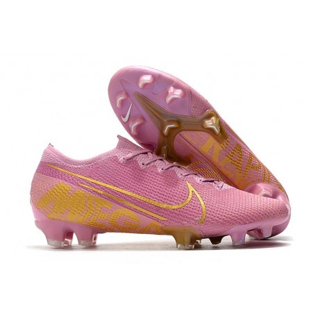 Chaussure Nike Mercurial Vapor XIII Elite FG Homme Rose Or