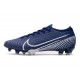 Nike Mercurial Vapor 13 Elite FG ACC Crampons Bleu Blanc