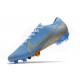 Nike Mercurial Vapor 13 Elite FG ACC Crampons Bleu Or