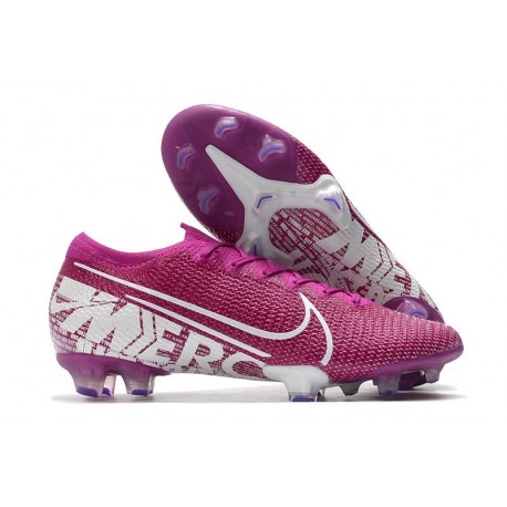 Nike Mercurial Vapor 13 Elite FG ACC Crampons Violet Blanc