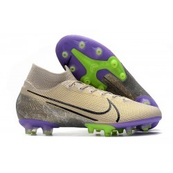 Nike Mercurial Superfly 7 Elite AG-Pro Sable du Désert Noir Violet