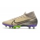 Nike Mercurial Superfly 7 Elite AG-Pro Sable du Désert Noir Violet