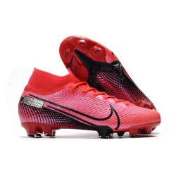 Chaussure Foot Nike Mercurial Superfly 7 Elite FG Cramoisi Noir