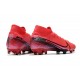 Chaussure Foot Nike Mercurial Superfly 7 Elite FG Cramoisi Noir