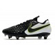 Nike Tiempo Legend VIII Elite SG Anti-Clog Noir Blanc Volt