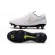 Nike Tiempo Legend VIII Elite SG Anti-Clog Blanc Platine Gris